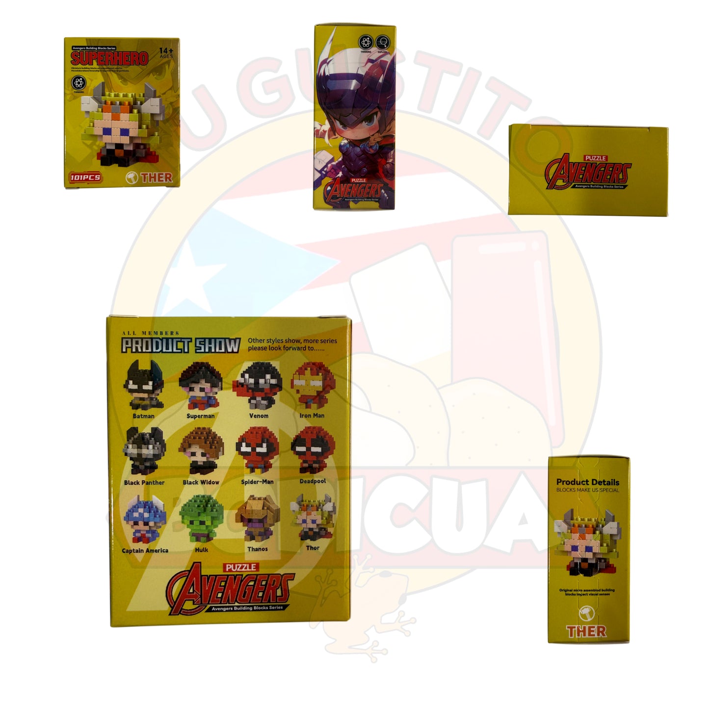 Figura de Mini Bloques Tipo Guerrero del Trueno (101 Piezas)