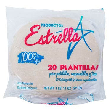 Estrella Plantillas Blancas 20 pk