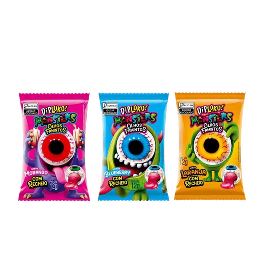 DipLoko Gummy Monsters 24ct 10onz