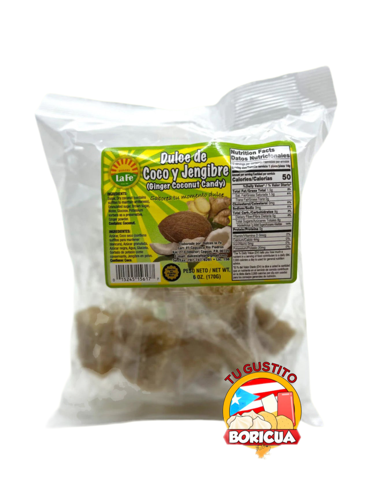 Coco Jengibre(La Fé) 6oz