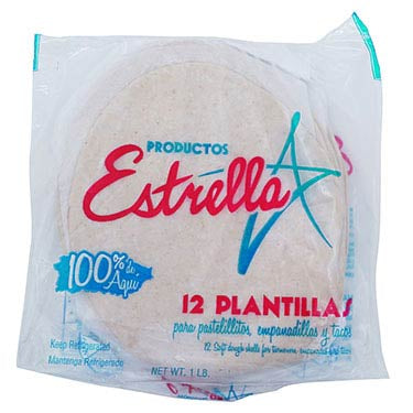 Estrella Plantillas Blancas 12pz