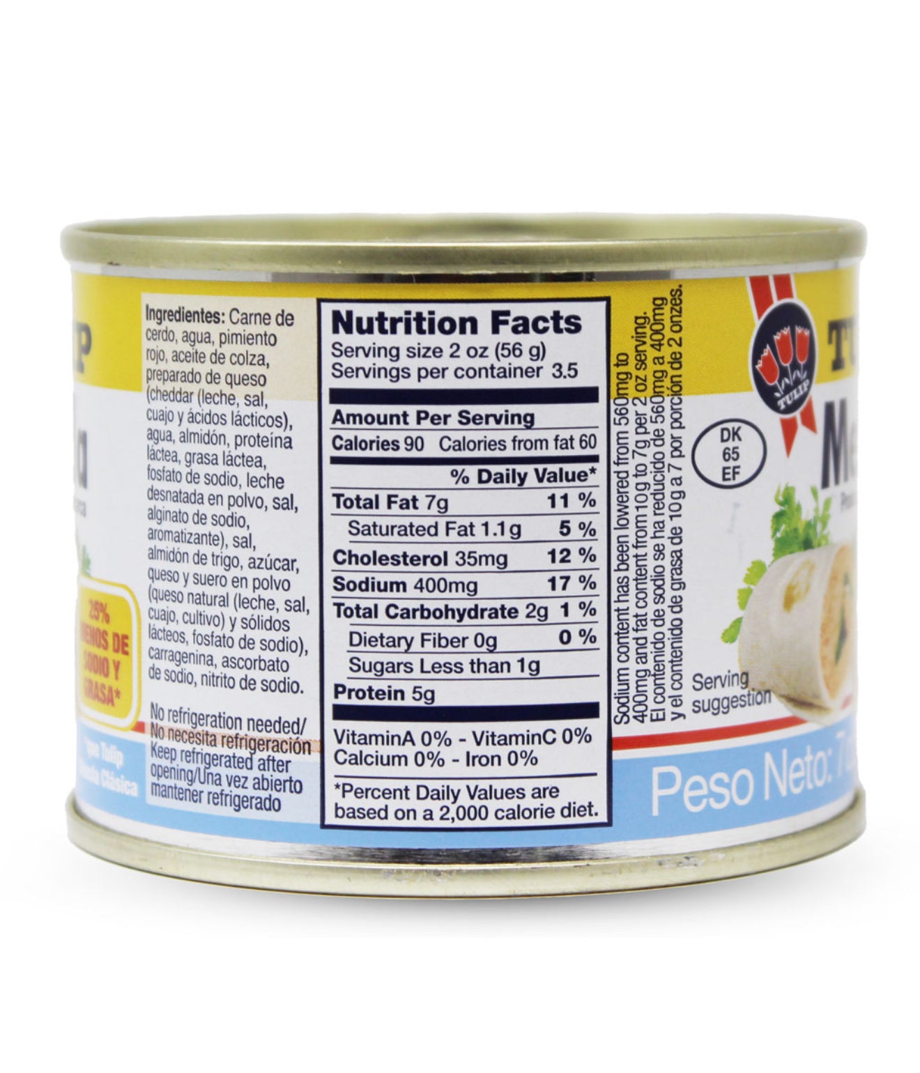 Tulip Mezcla Jamonilla/Sandwich Lite 7 onz