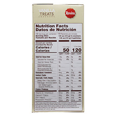 ROVIRA VANILLA TREATS CRACKER 9.6 oz