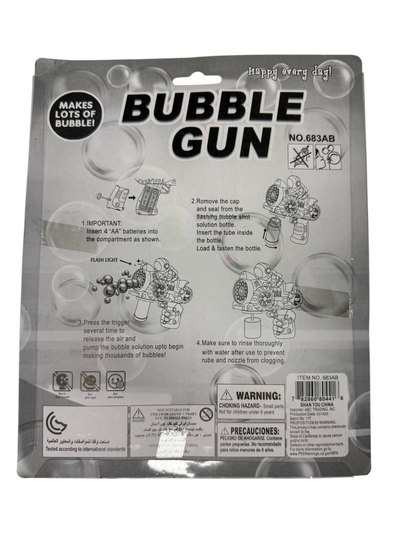 Blue Astronaut Bubble Gun