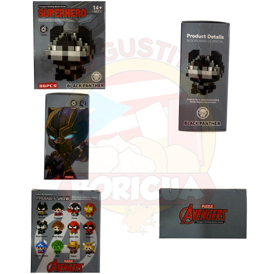 Figura de Mini Bloques Tipo Pantera (96 Piezas)