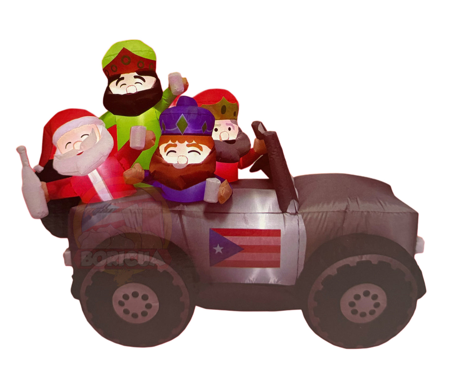 ¡RIFA NAVIDEÑA BORICUA! ¡Santa & Los Reyes Magos en Jeep Boricua!