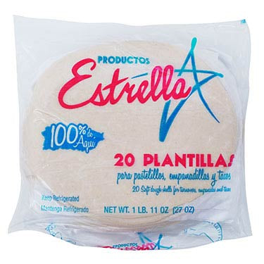 ESTRELLA PLANTILLAS BLANCA 20 pk