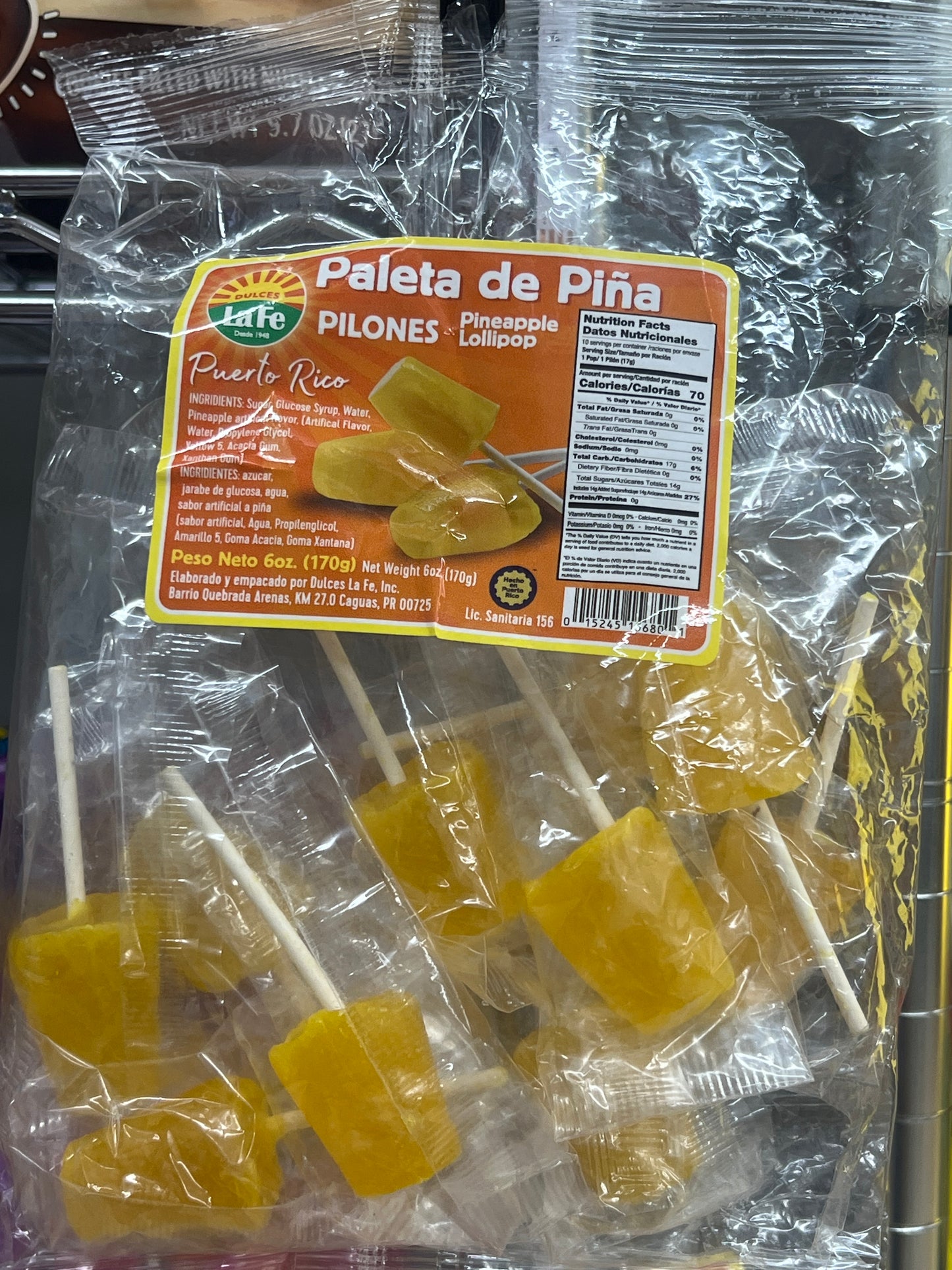 Paleta de Coco Piña La Fe 6 oz