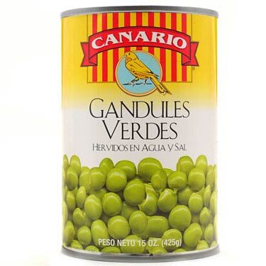 CANARIO GANDULES 15oz