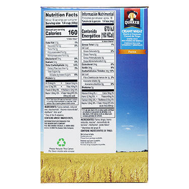 QUAKER FARINA 28 oz
