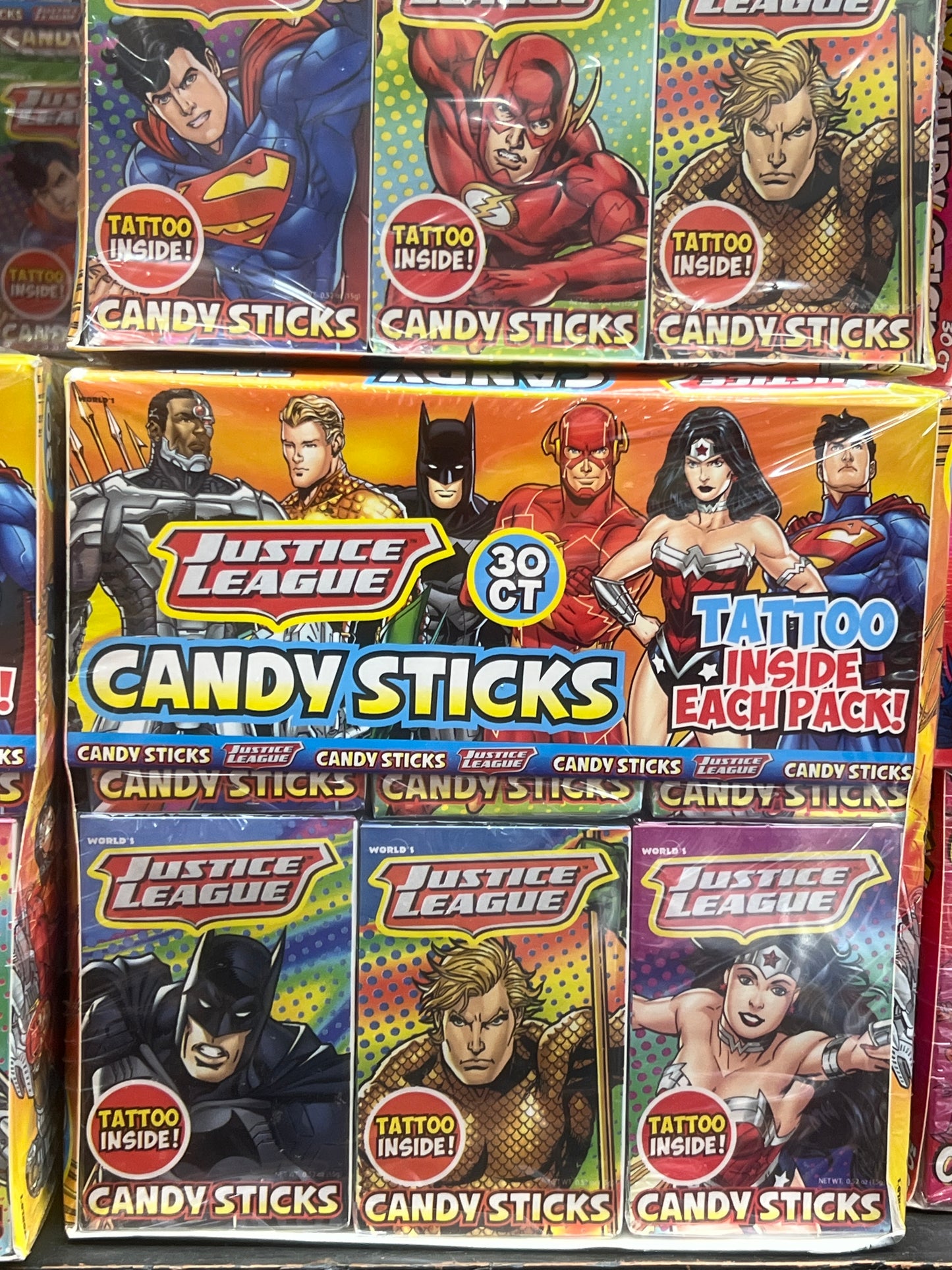 Candy Sticks Justice League 30 ct