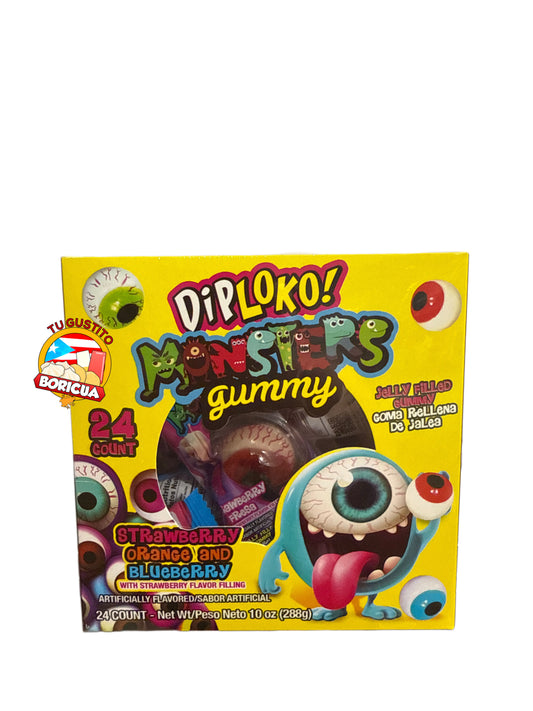 DipLoko Gummy Monsters 24ct 10onz