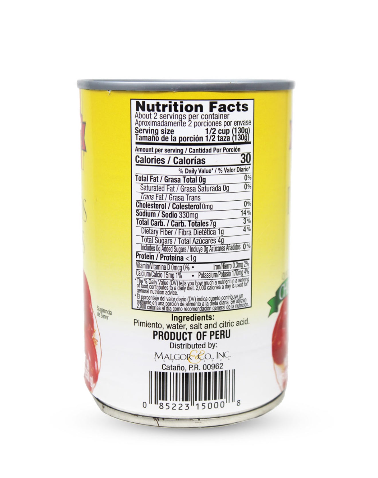 Canario Pimientos Whole 14 onz