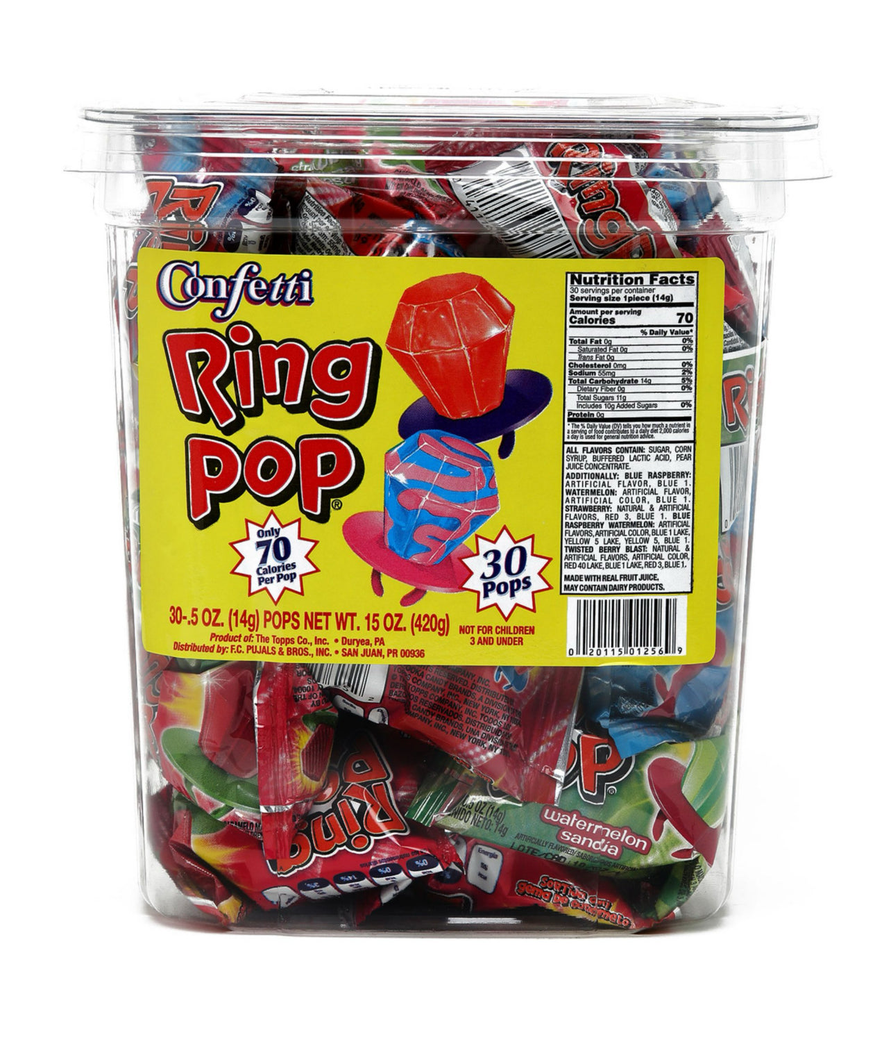 Confetti Ring Pop 30 ct