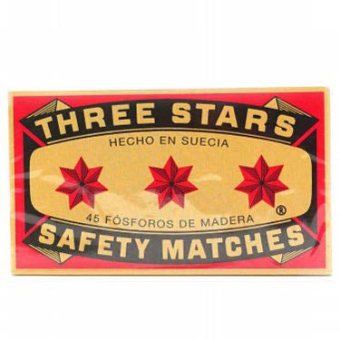 THREE STARS SAFETY MATCHES X-LARGOS 3 pk