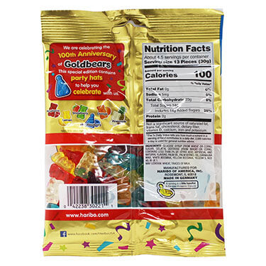 HARIBO GOLD BEARS GUMMY CANDY 5 oz