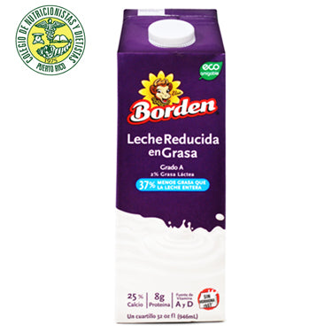 BORDEN LOW FAT MILK 2% 32 oz