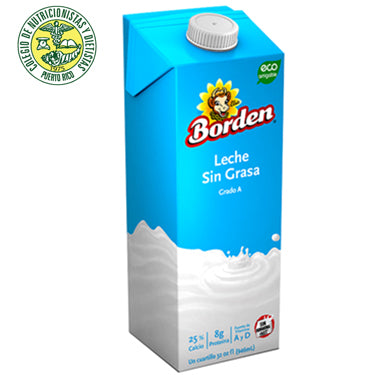 BORDEN LECHE UHT SIN GRASA 32 oz