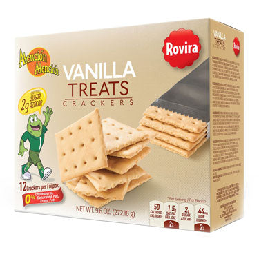 ROVIRA VANILLA TREATS CRACKER 9.6 oz