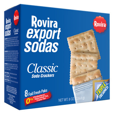 ROVIRA EXPORT SODAS CLASSIC CRACKERS 8 oz