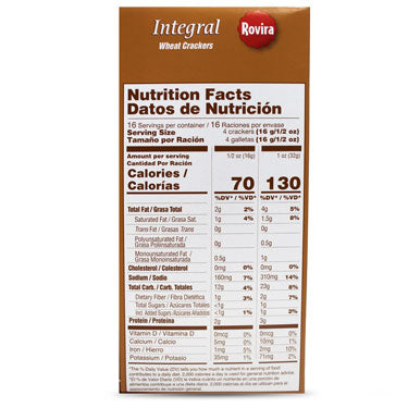 ROVIRA EXPORT SODAS INTEGRAL CRACKERS 9 oz