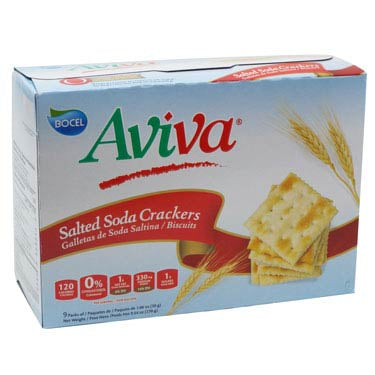 BOCEL AVIVA SALTED SODA CRACKERS 9.54 oz