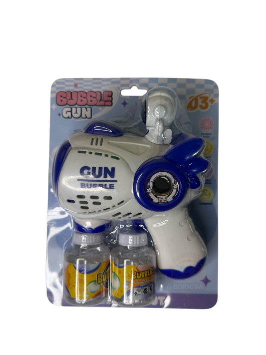 White & Blue Space Bubble Gun