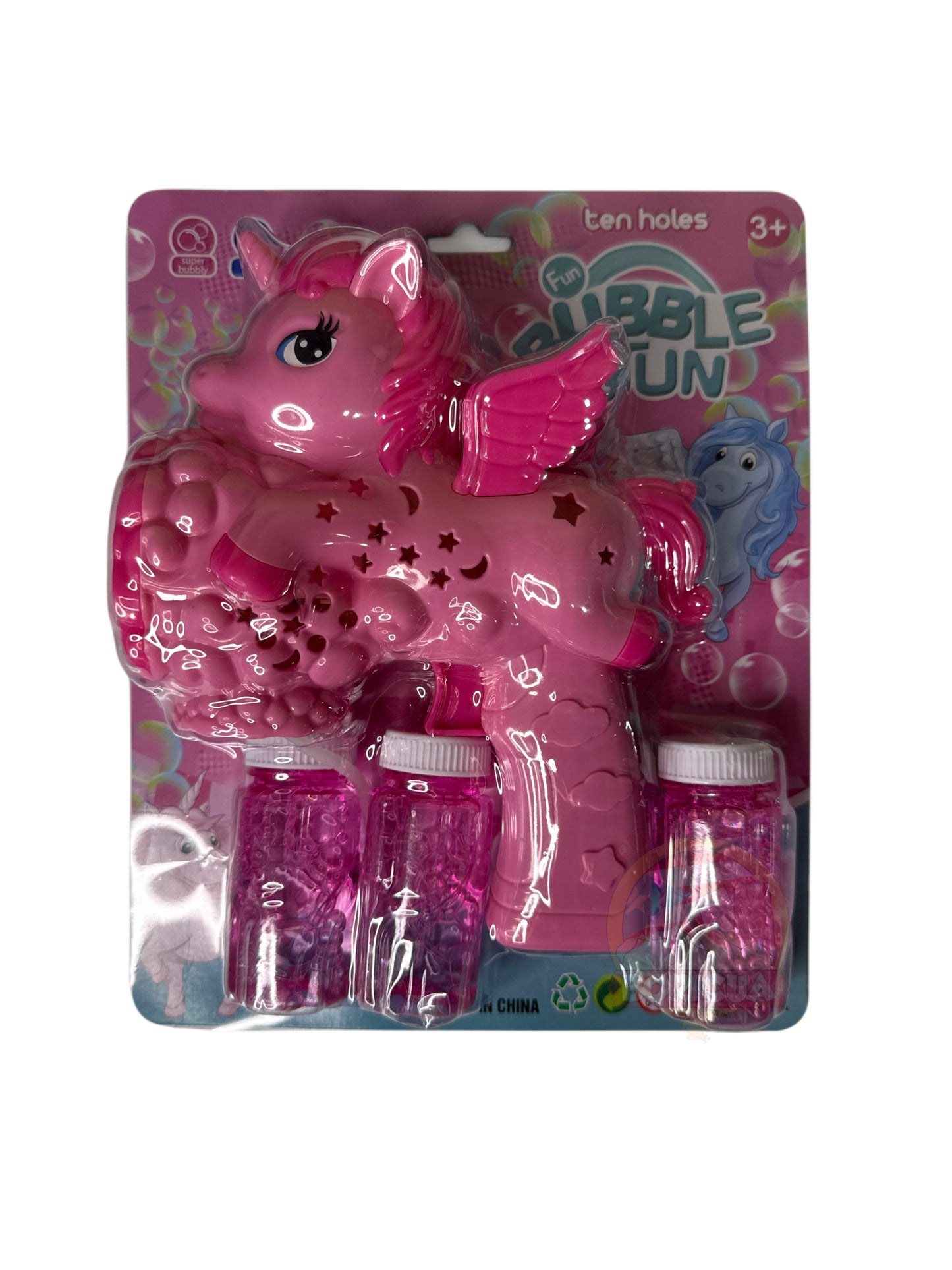 Pink Unicorn Bubble Gun