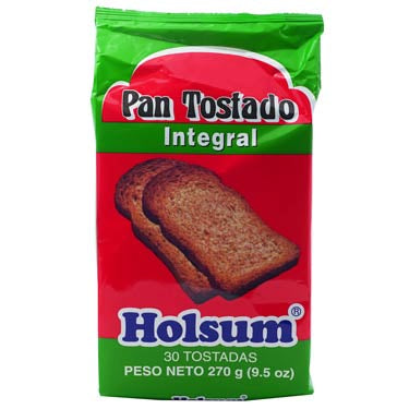 HOLSUM PAN TOSTADO INTEGRAL 9.6 oz