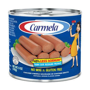 CARMELA SALCHICHAS DE POLLO LESS SODIUM 5 oz