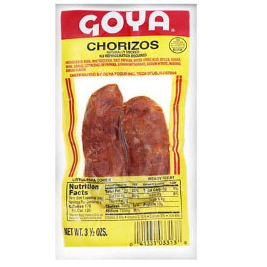 GOYA CHORIZOS 3.5 oz