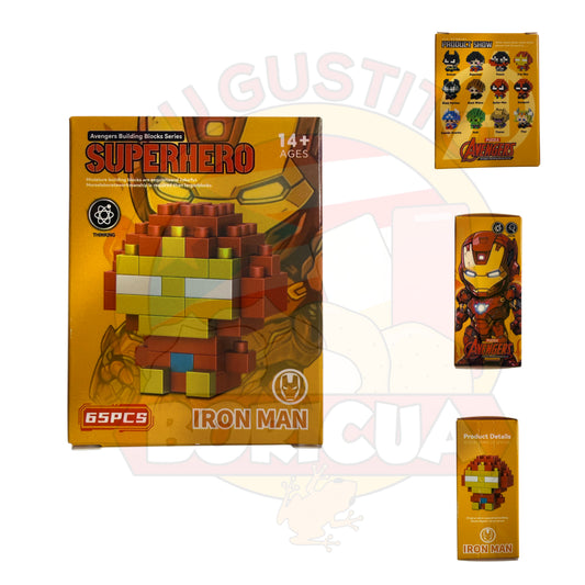 Figura de Mini Bloques Tipo Hombre de Hierro (65 Piezas)