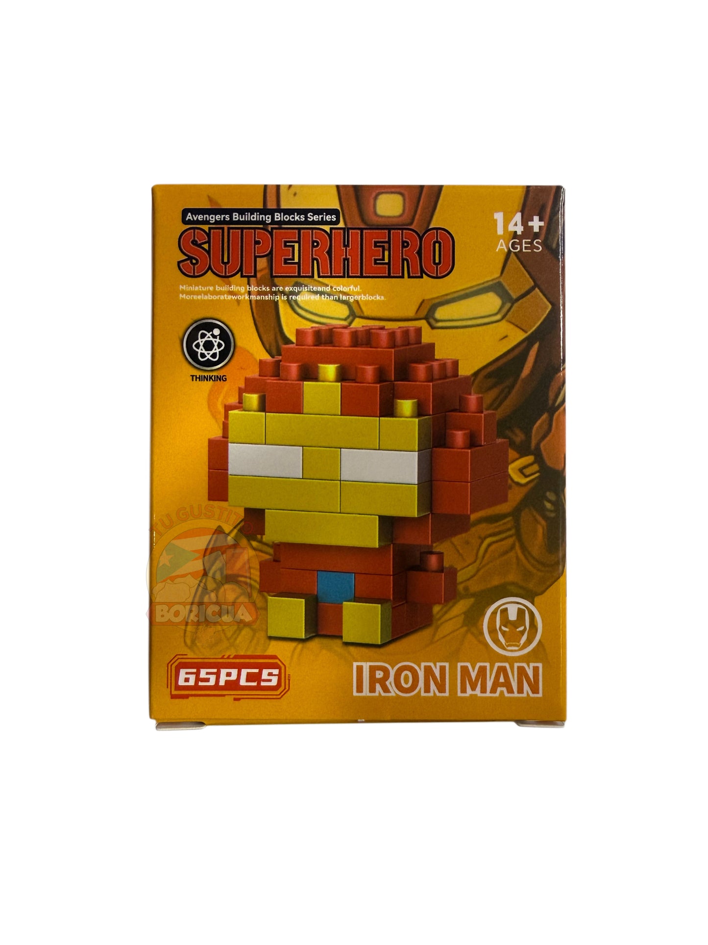 Figura de Mini Bloques Tipo Hombre de Hierro (65 Piezas)