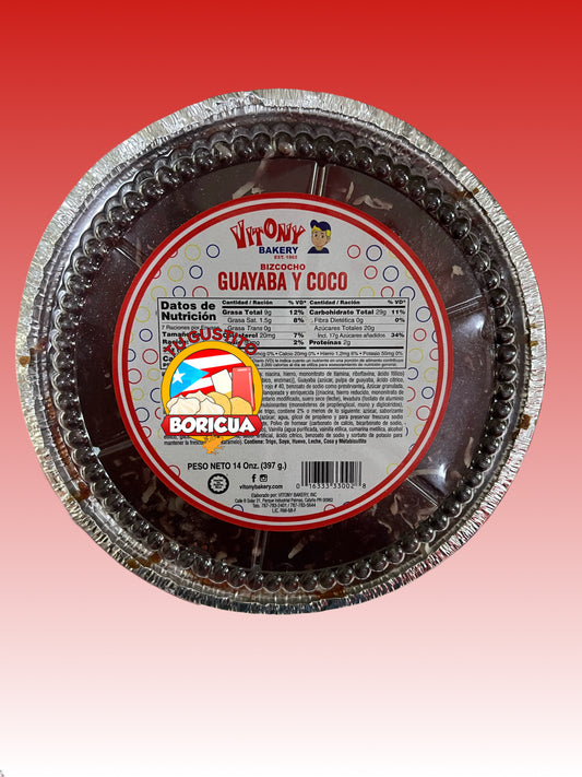 Vitony Bizcocho de Guayaba y Coco 14 oz