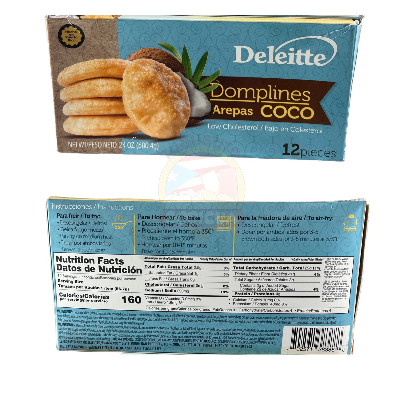 Deleitte Domplines Arepas de Coco 24oz