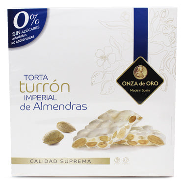Onza de Oro Torta de Turrón Duro Sin Azúcar  200 grm