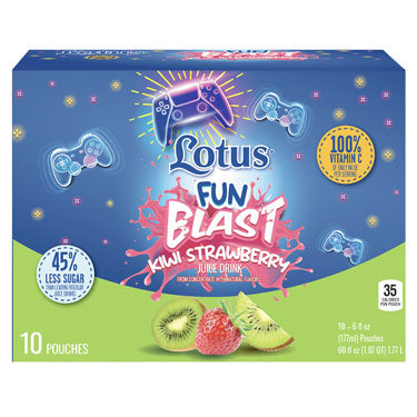 LOTUS FUN BLAST KIWI STRAWBERRY 10PK 6 oz