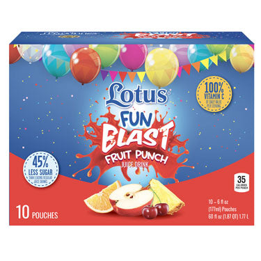 LOTUS FUN BLAST FRUIT PUNCH 10PK 6 oz