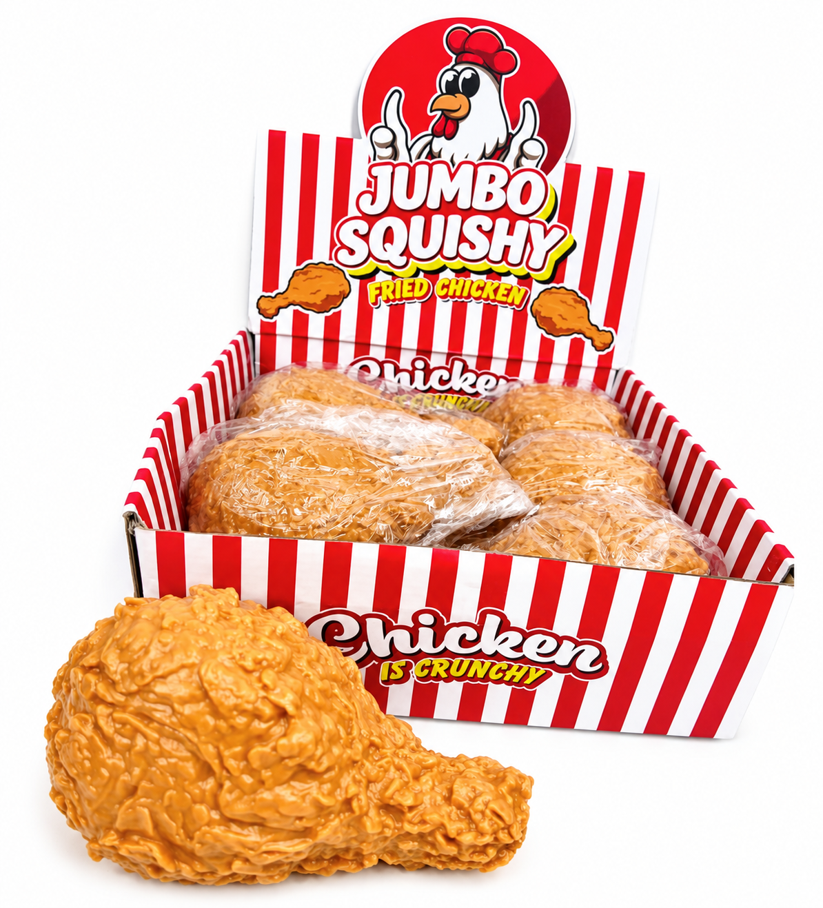 Jumbo Squishy Fried Chicken 1ct