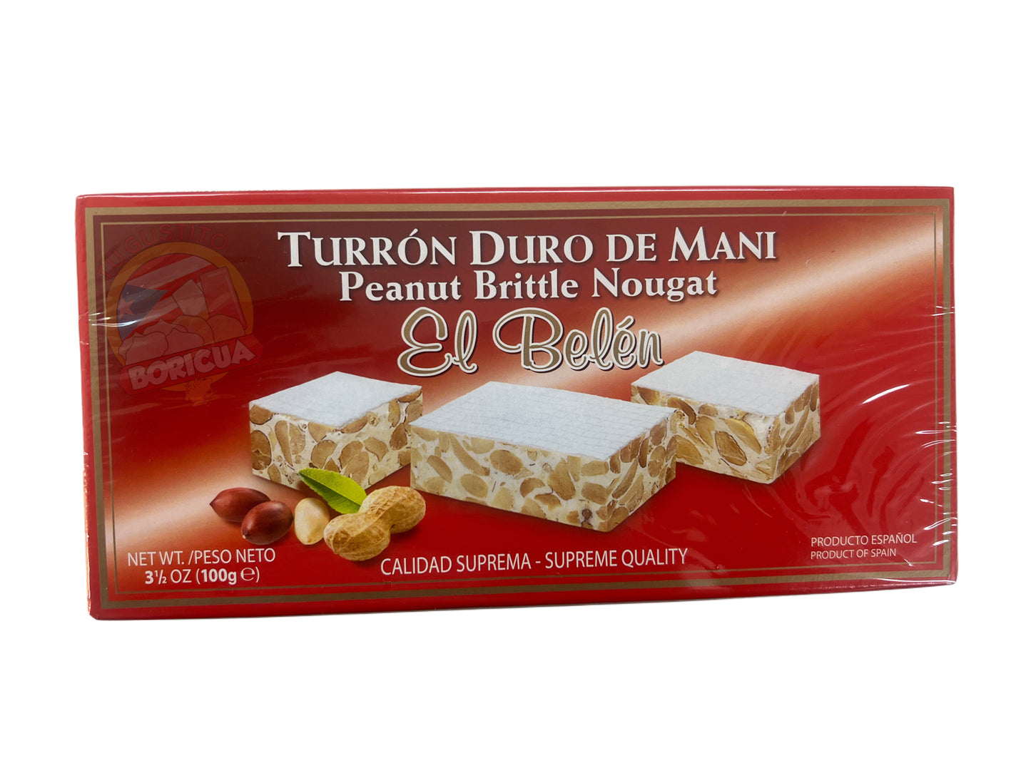 Turrón Duro de Maní El Belén 3.5oz