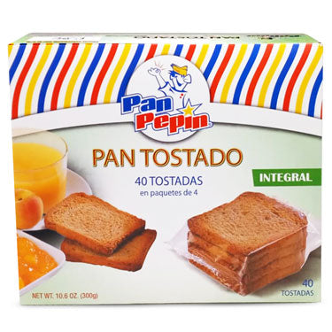 PAN PEPIN TOSTADAS INTEGRAL 10.6 oz