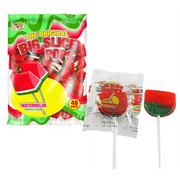 The Original Big Slice Pops Watermelon 6ct