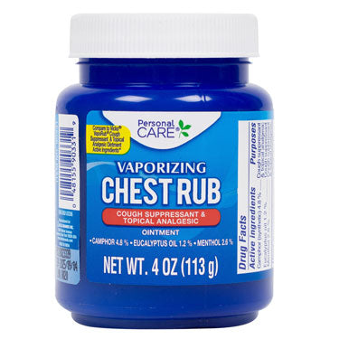 PERSONAL CASE VAPORIZING CHEST RUB 4 oz.