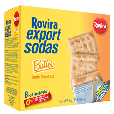 ROVIRA EXPORT SODA BUTTER CRACKER 8.8 oz