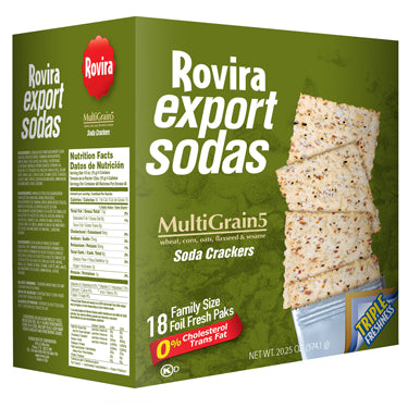 ROVIRA EXPORT SODAS MULTIGRAIN CRACKERS 20.25 oz