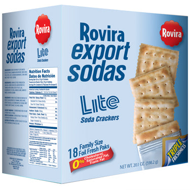 ROVIRA EXPORT SODAS LITE CRACKERS 20.1 oz