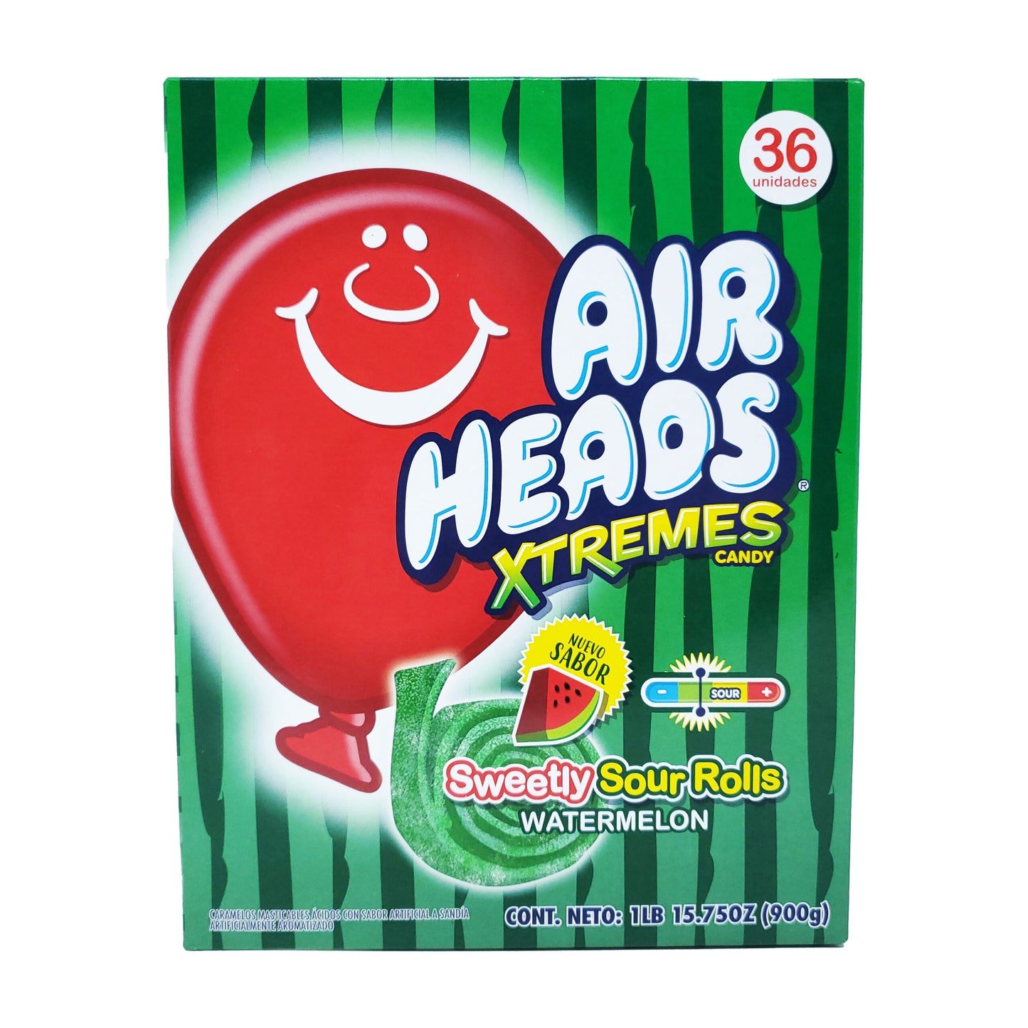 36 AirHeads Sweetly Sour Rolls(Watermelon) 🍉