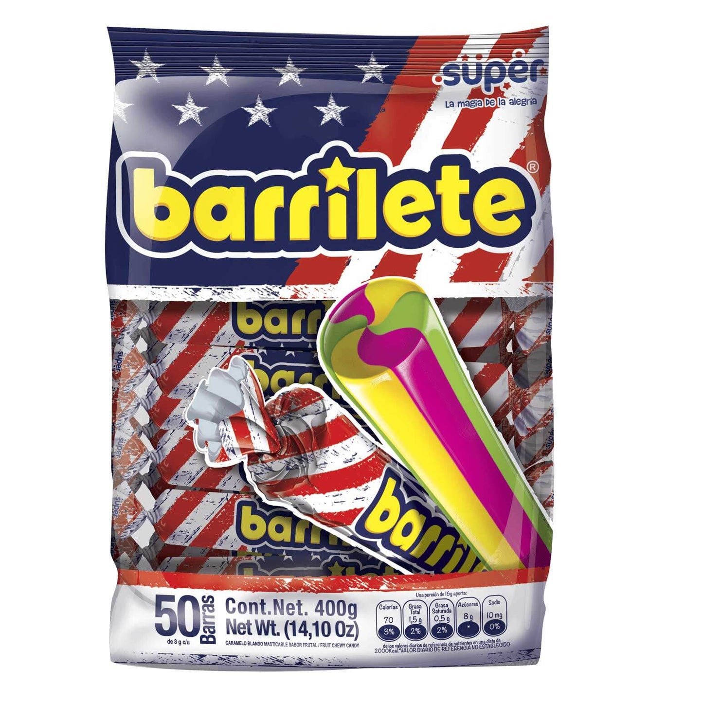 Barrilete 50ct