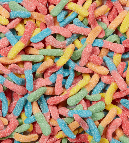 60 Gusanos Amargos/ Sour Worms (Gomitas)