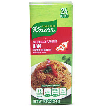 KNORR CUBITO CALDO CON SABOR A JAMON 24 ct